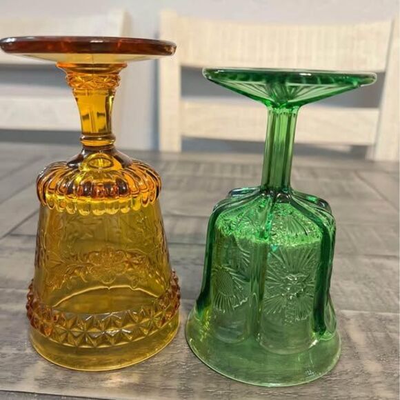 Floral Pattern Water Goblets - Picture 2 of 5